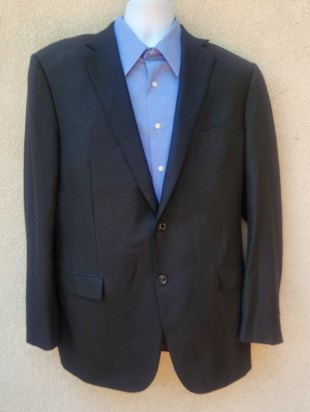 ERMENEGILDO ZEGNA Men's Mila Sport Coat Size 58 L Black 100% Wool Blazer Jacket